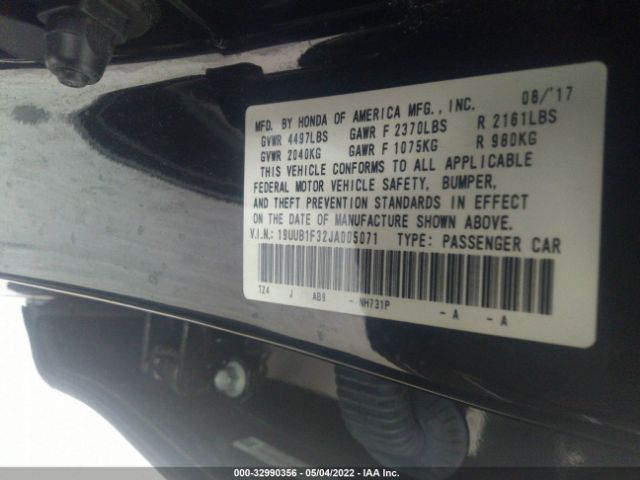 Photo 8 VIN: 19UUB1F32JA005071 - ACURA TLX 