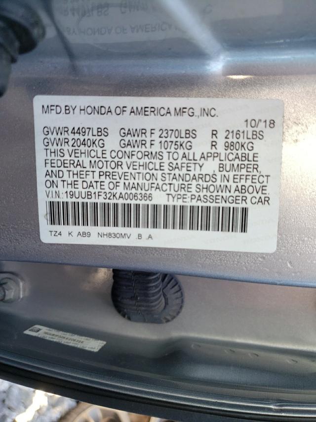 Photo 9 VIN: 19UUB1F32KA006366 - ACURA TLX 