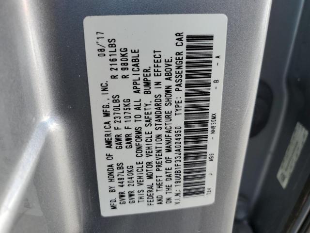 Photo 11 VIN: 19UUB1F33JA004950 - ACURA TLX 