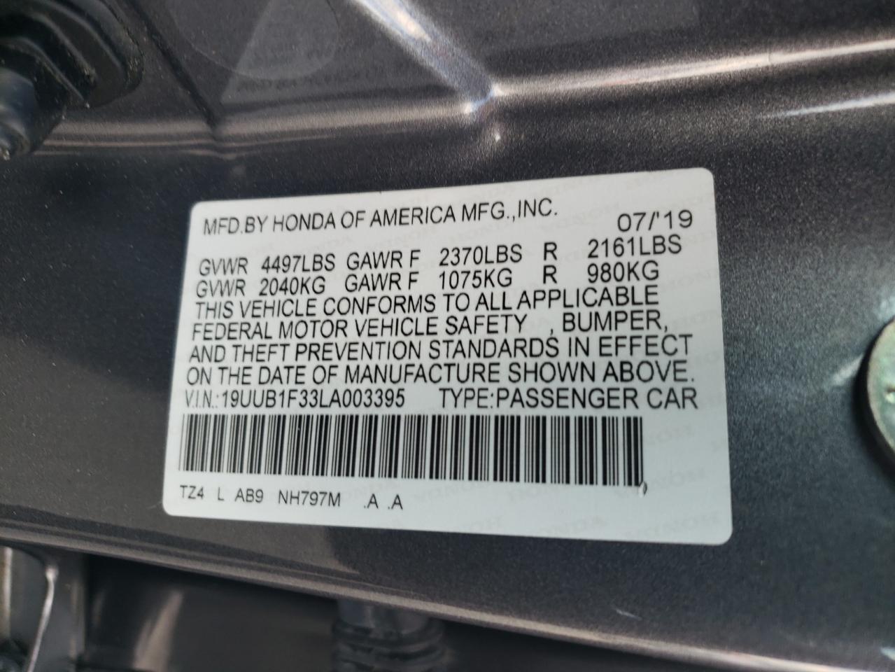 Photo 11 VIN: 19UUB1F33LA003395 - ACURA TLX 