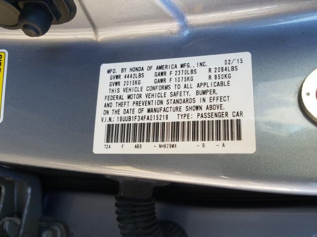 Photo 9 VIN: 19UUB1F34FA015219 - ACURA TLX 