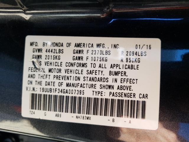 Photo 9 VIN: 19UUB1F34GA007395 - ACURA TLX 