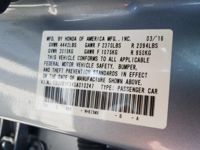 Photo 9 VIN: 19UUB1F34GA010247 - ACURA TLX 