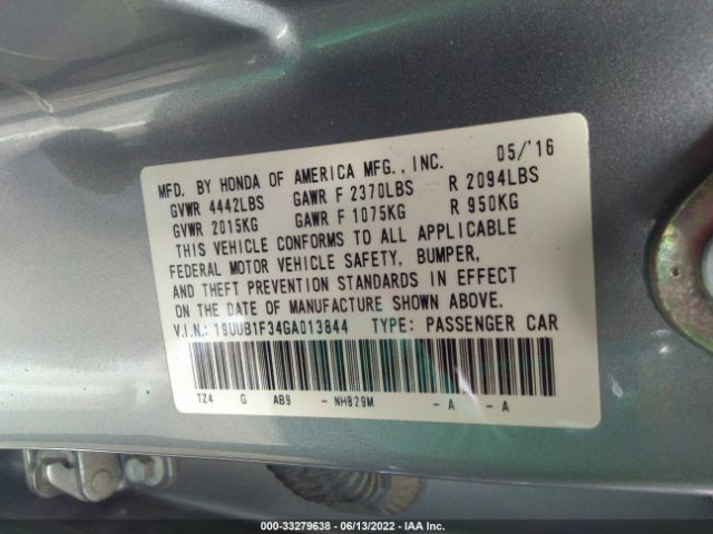 Photo 8 VIN: 19UUB1F34GA013844 - ACURA TLX 