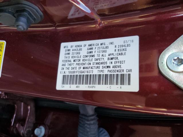 Photo 9 VIN: 19UUB1F35GA016073 - ACURA TLX 