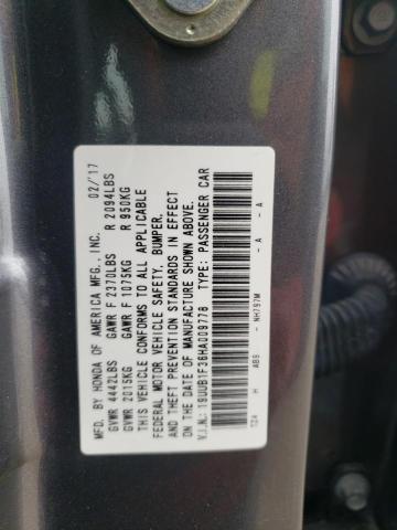 Photo 9 VIN: 19UUB1F36HA009778 - ACURA TLX 