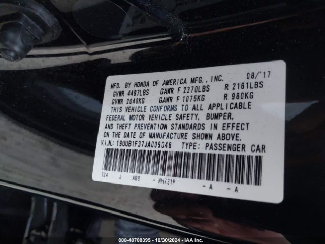 Photo 8 VIN: 19UUB1F37JA005048 - ACURA TLX 