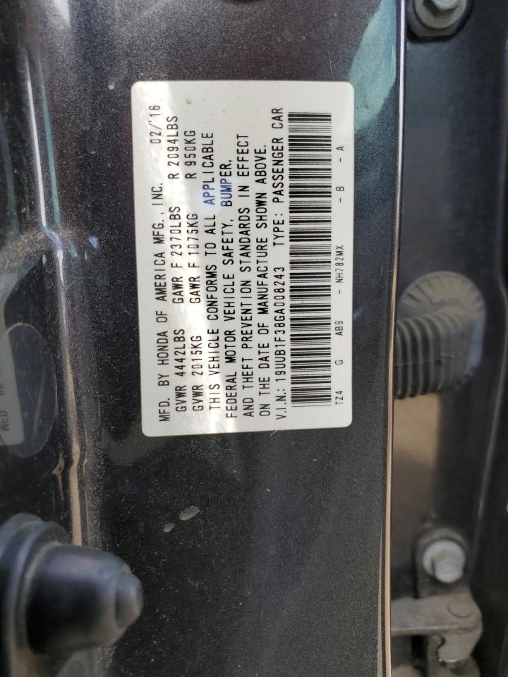 Photo 11 VIN: 19UUB1F38GA008243 - ACURA TLX 