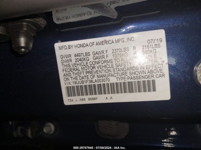 Photo 8 VIN: 19UUB1F38LA003070 - ACURA TLX 