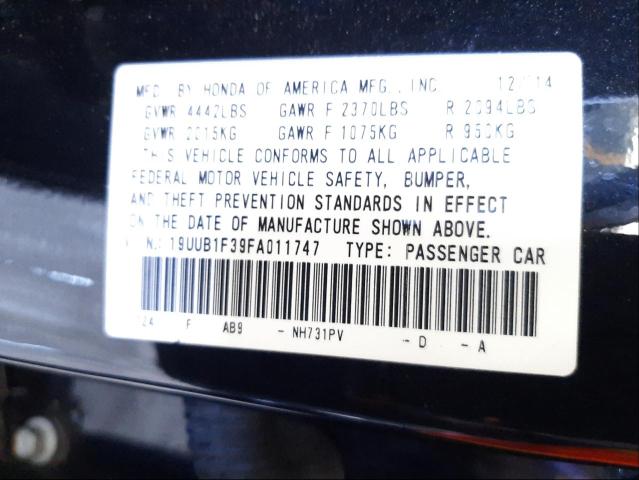 Photo 9 VIN: 19UUB1F39FA011747 - ACURA TLX 