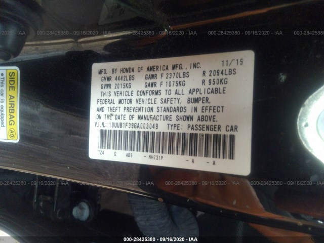 Photo 8 VIN: 19UUB1F39GA003049 - ACURA TLX 