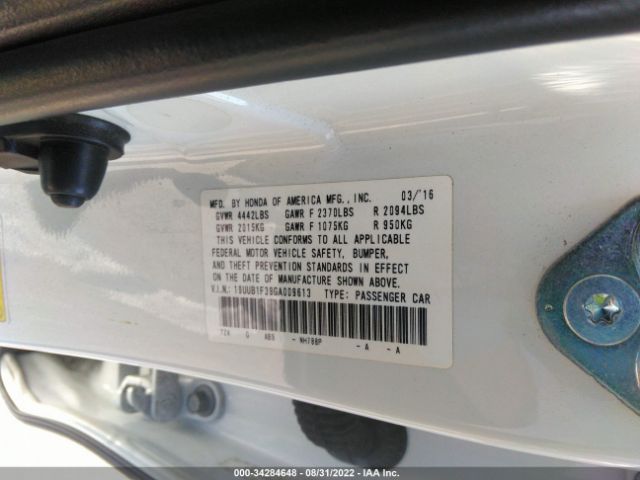 Photo 8 VIN: 19UUB1F39GA009613 - ACURA TLX 