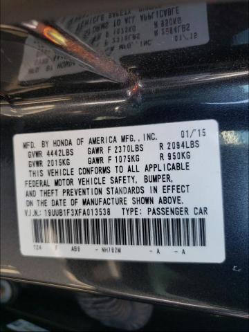 Photo 9 VIN: 19UUB1F3XFA013538 - ACURA TLX 