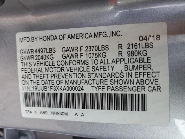 Photo 11 VIN: 19UUB1F3XKA000024 - ACURA TLX 