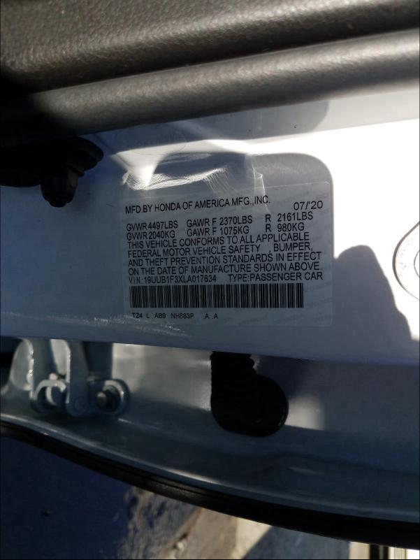 Photo 9 VIN: 19UUB1F3XLA017634 - ACURA TLX 