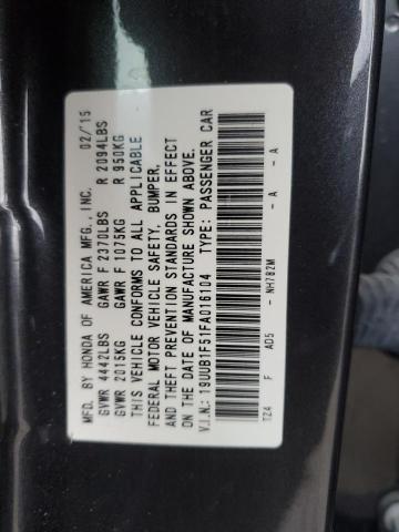 Photo 11 VIN: 19UUB1F51FA016104 - ACURA TLX TECH 