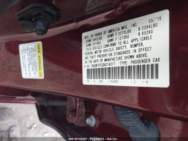 Photo 8 VIN: 19UUB1F52GA014217 - ACURA TLX 