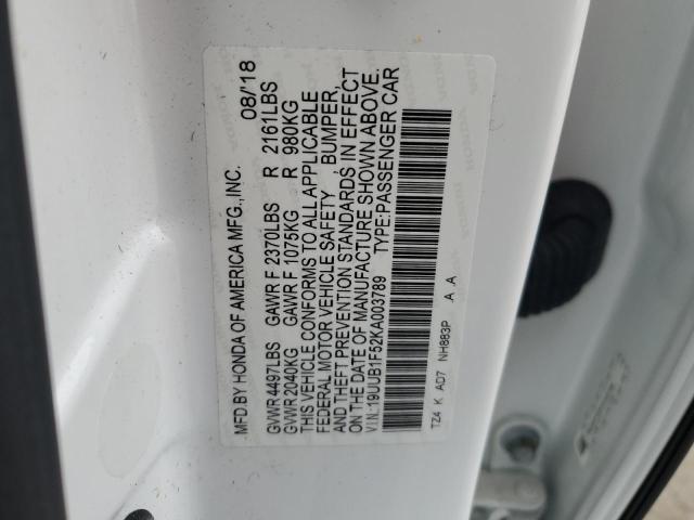 Photo 11 VIN: 19UUB1F52KA003789 - ACURA TLX 