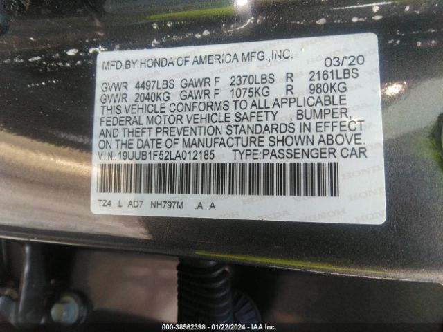 Photo 8 VIN: 19UUB1F52LA012185 - ACURA TLX 