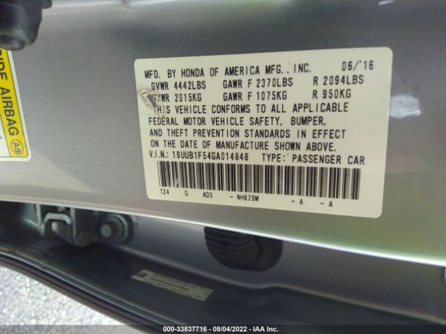 Photo 8 VIN: 19UUB1F54GA014848 - ACURA TLX 