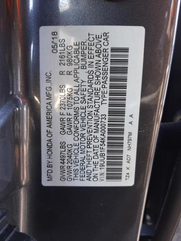 Photo 9 VIN: 19UUB1F54KA000733 - ACURA TLX TECHNO 