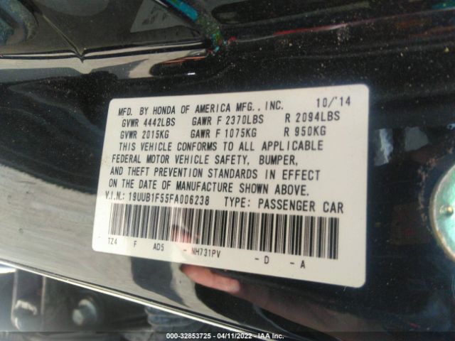 Photo 8 VIN: 19UUB1F55FA006238 - ACURA TLX 