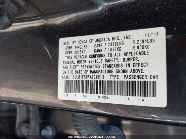 Photo 8 VIN: 19UUB1F55FA008913 - ACURA TLX 