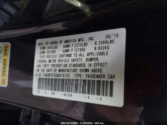 Photo 8 VIN: 19UUB1F55GA015135 - ACURA TLX 