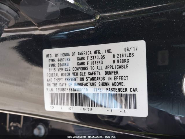 Photo 8 VIN: 19UUB1F55JA005115 - ACURA TLX 