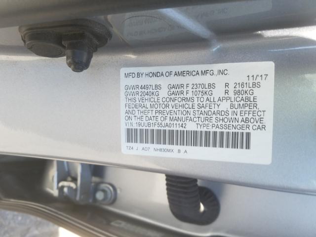 Photo 9 VIN: 19UUB1F55JA011142 - ACURA TLX TECH 