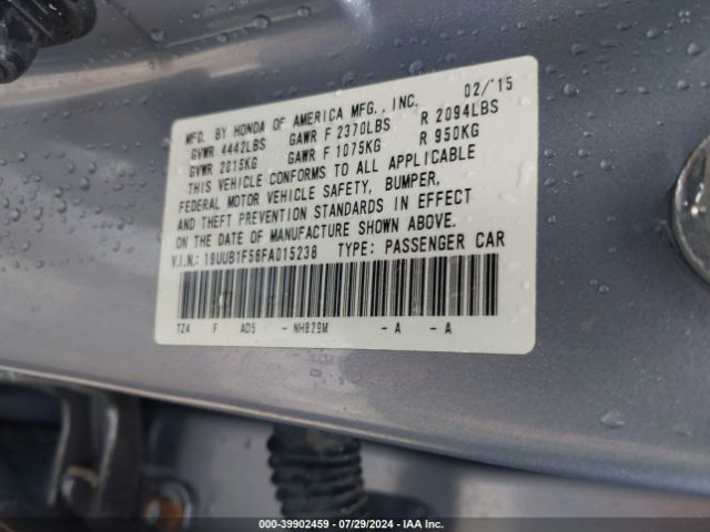 Photo 8 VIN: 19UUB1F56FA015238 - ACURA TLX 