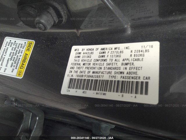 Photo 8 VIN: 19UUB1F56HA006977 - ACURA TLX 