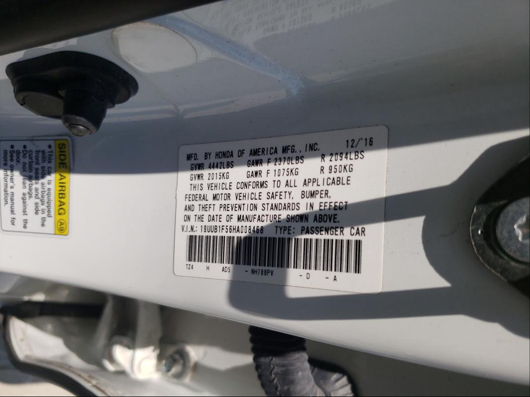 Photo 9 VIN: 19UUB1F56HA008468 - ACURA TLX TECH 