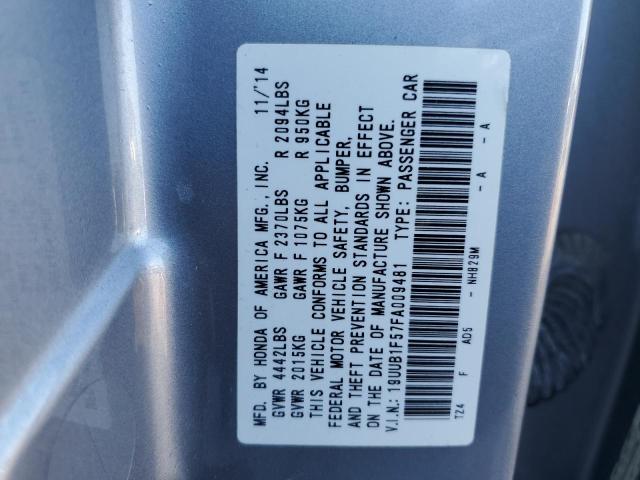 Photo 11 VIN: 19UUB1F57FA009481 - ACURA TLX TECH 