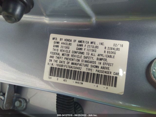 Photo 8 VIN: 19UUB1F57GA008462 - ACURA TLX 