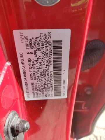 Photo 12 VIN: 19UUB1F57JA010672 - ACURA TLX TECH 