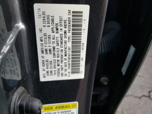 Photo 9 VIN: 19UUB1F58FA011367 - ACURA TLX TECH 