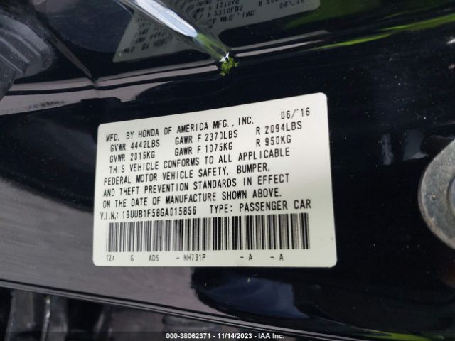 Photo 8 VIN: 19UUB1F58GA015856 - ACURA TLX 