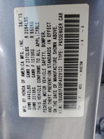 Photo 11 VIN: 19UUB1F59FA029120 - ACURA TLX TECH 