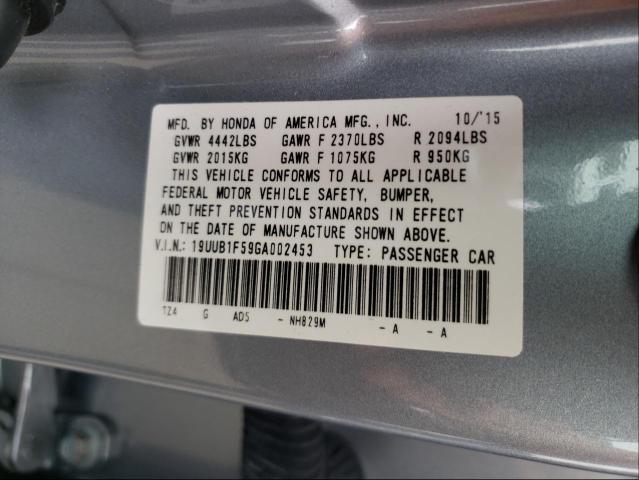 Photo 9 VIN: 19UUB1F59GA002453 - ACURA TLX TECH 