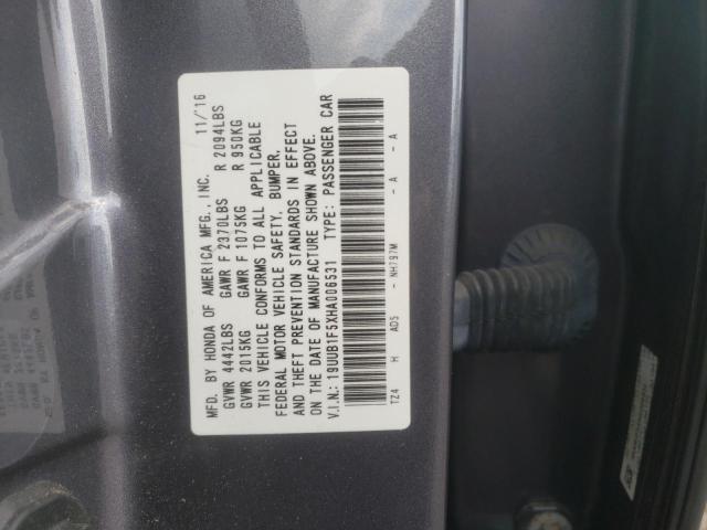 Photo 11 VIN: 19UUB1F5XHA006531 - ACURA TLX TECH 