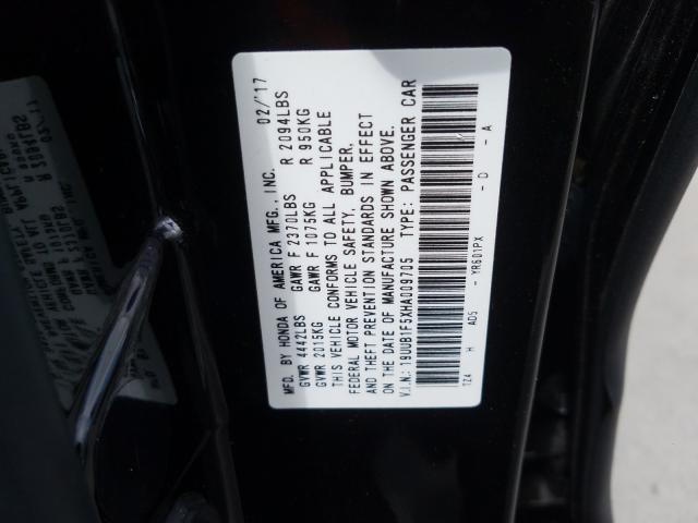 Photo 9 VIN: 19UUB1F5XHA009705 - ACURA TLX TECH 