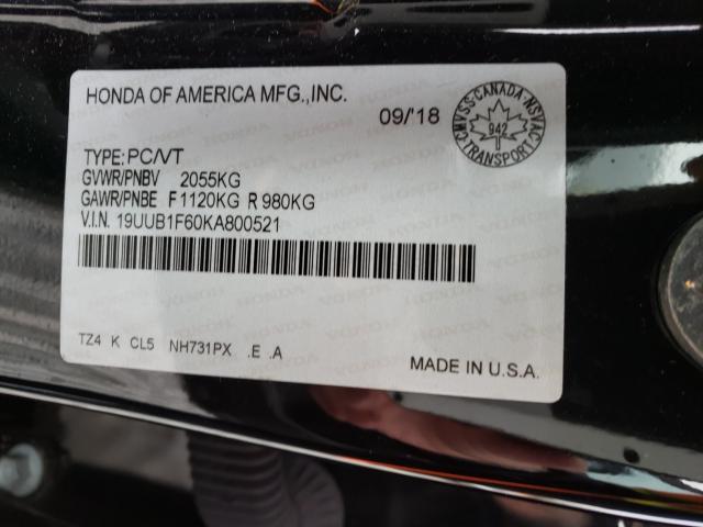 Photo 9 VIN: 19UUB1F60KA800521 - ACURA TLX 