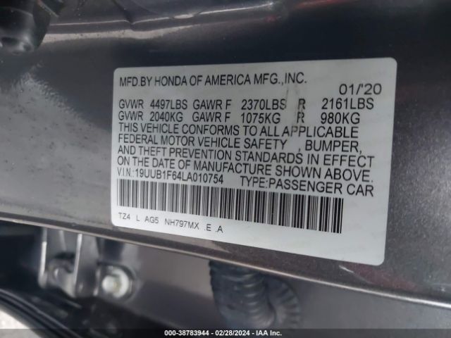 Photo 8 VIN: 19UUB1F64LA010754 - ACURA TLX 