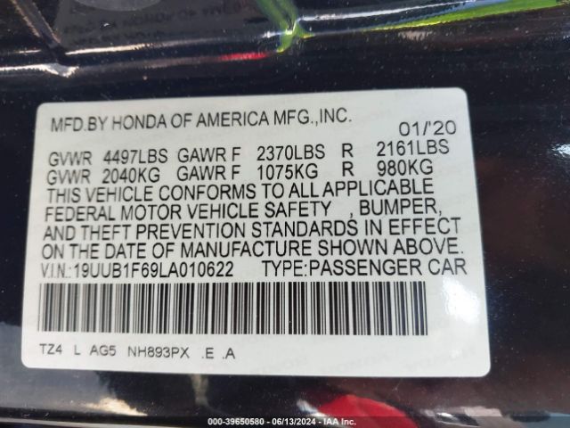 Photo 8 VIN: 19UUB1F69LA010622 - ACURA TLX 