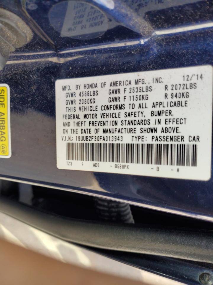 Photo 11 VIN: 19UUB2F30FA013943 - ACURA TLX 