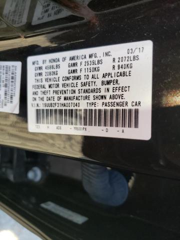 Photo 9 VIN: 19UUB2F31HA007040 - ACURA TLX 