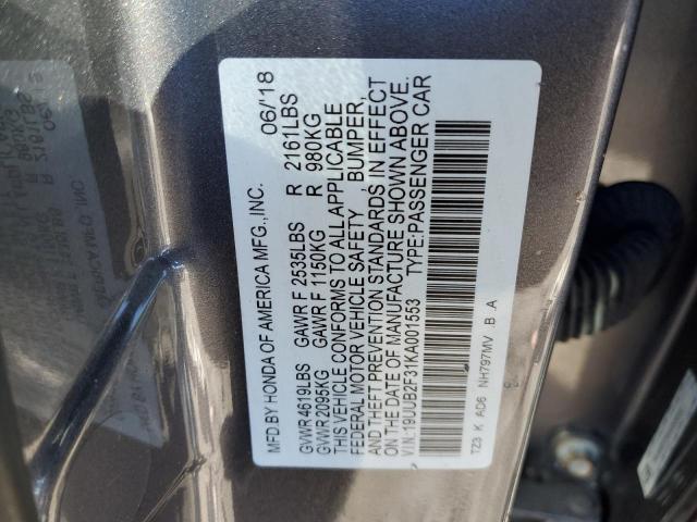 Photo 12 VIN: 19UUB2F31KA001553 - ACURA TLX 