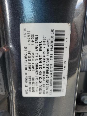 Photo 11 VIN: 19UUB2F34GA007337 - ACURA TLX 