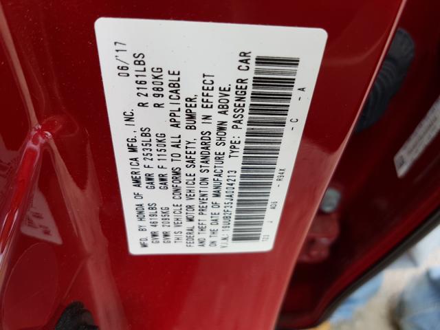 Photo 9 VIN: 19UUB2F35JA004213 - ACURA TLX 